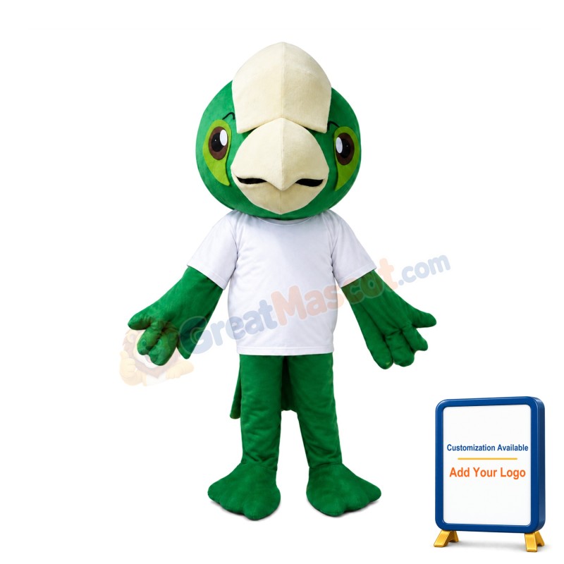Green Lightweight Parrot Bird Mascot Costume