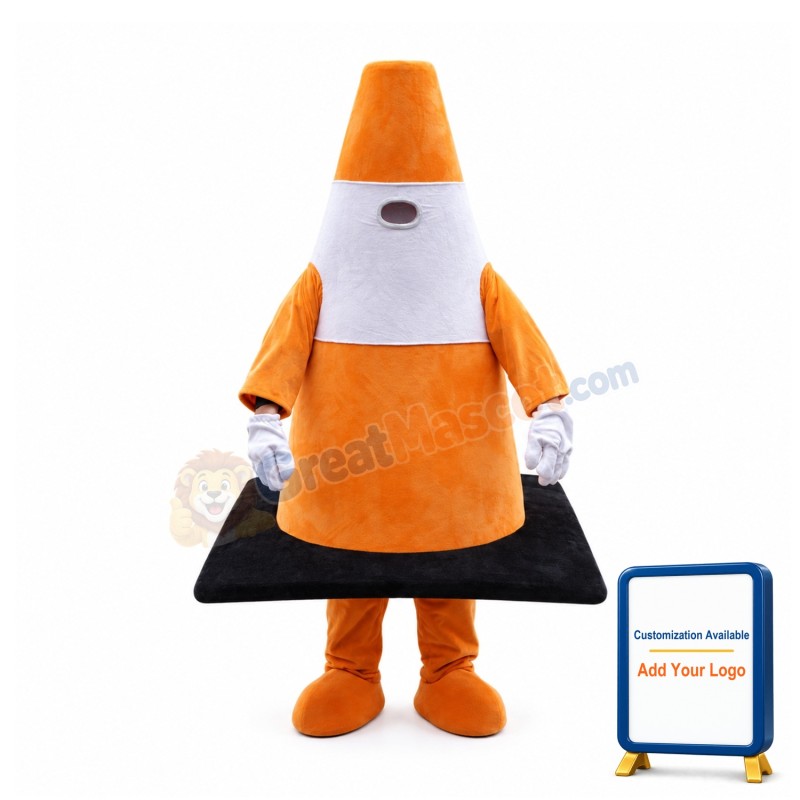 Traffic Cone Mascot Costume
