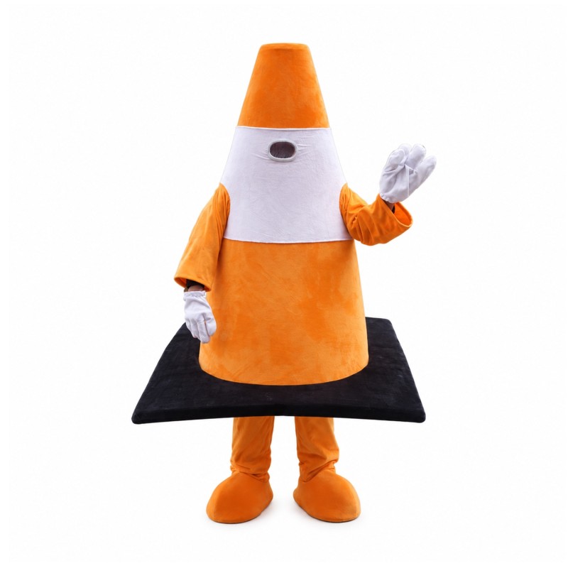 Traffic Cone Mascot Costume
