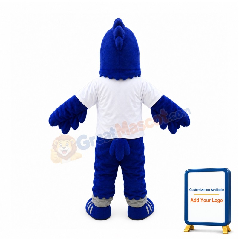 Blue Lightweight Falcon Mascot Costume