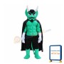 Green Power Muscular Devil Mascot Costume