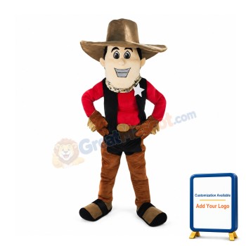 College Cowboy Mascot Costume