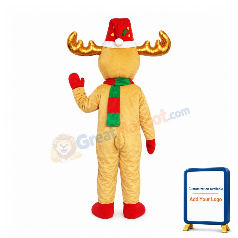 Christmas Reindeer Mascot Costume