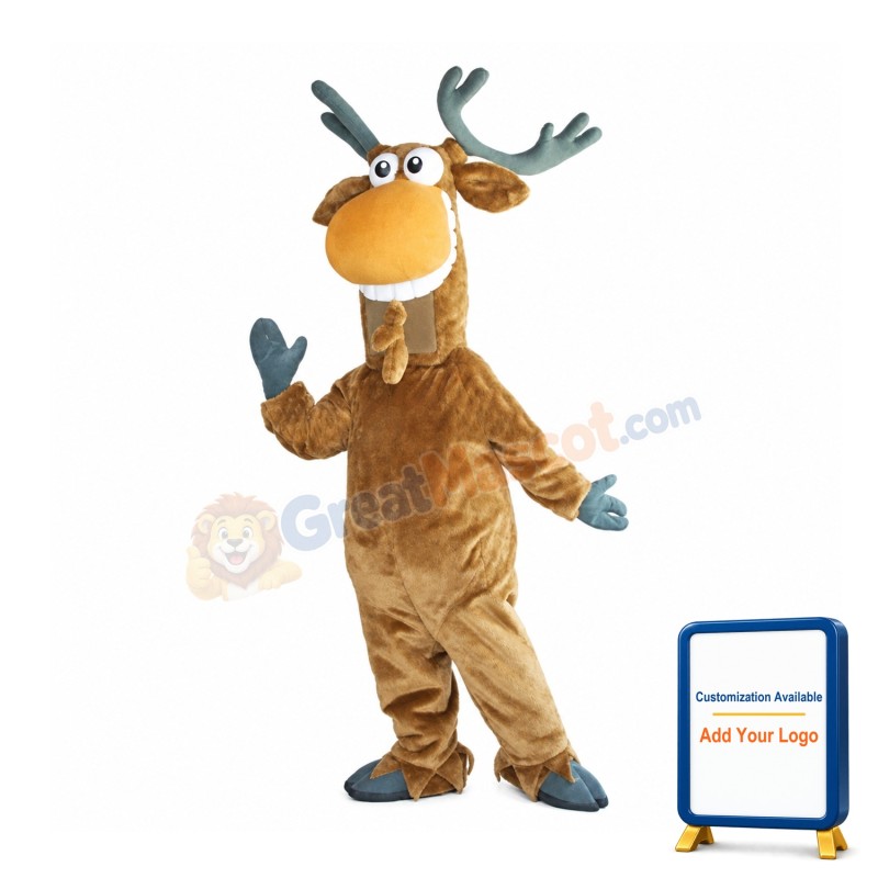 Elk Reindeer Deer Mascot Adult Costume