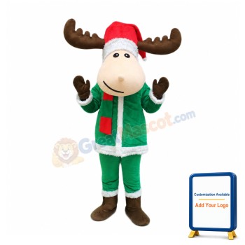 Cheap Christmas Deer Mascot Costume
