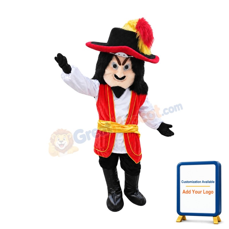 Captain Pirate Mascot Costume