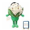 Happy Lightweight Cauliflower Mascot Costume