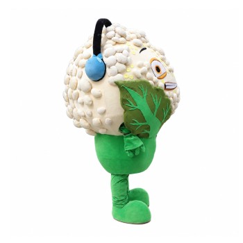 Happy Lightweight Cauliflower Mascot Costume