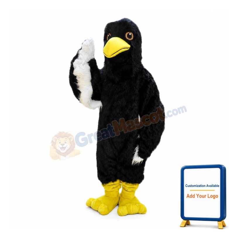 Black Raven Mascot Costume
