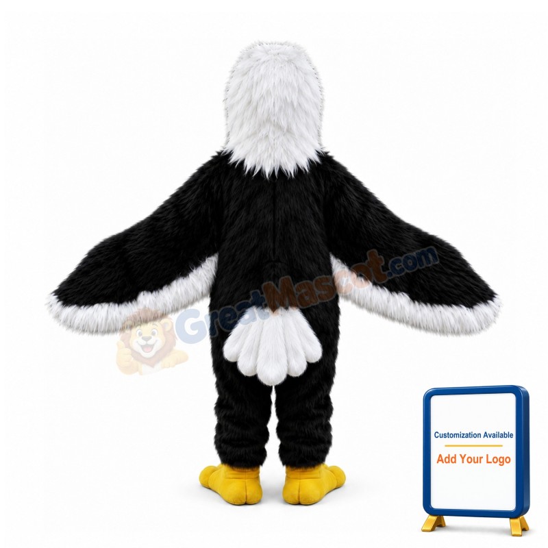 Fierce Lightweight Furry Eagle Mascot Costume