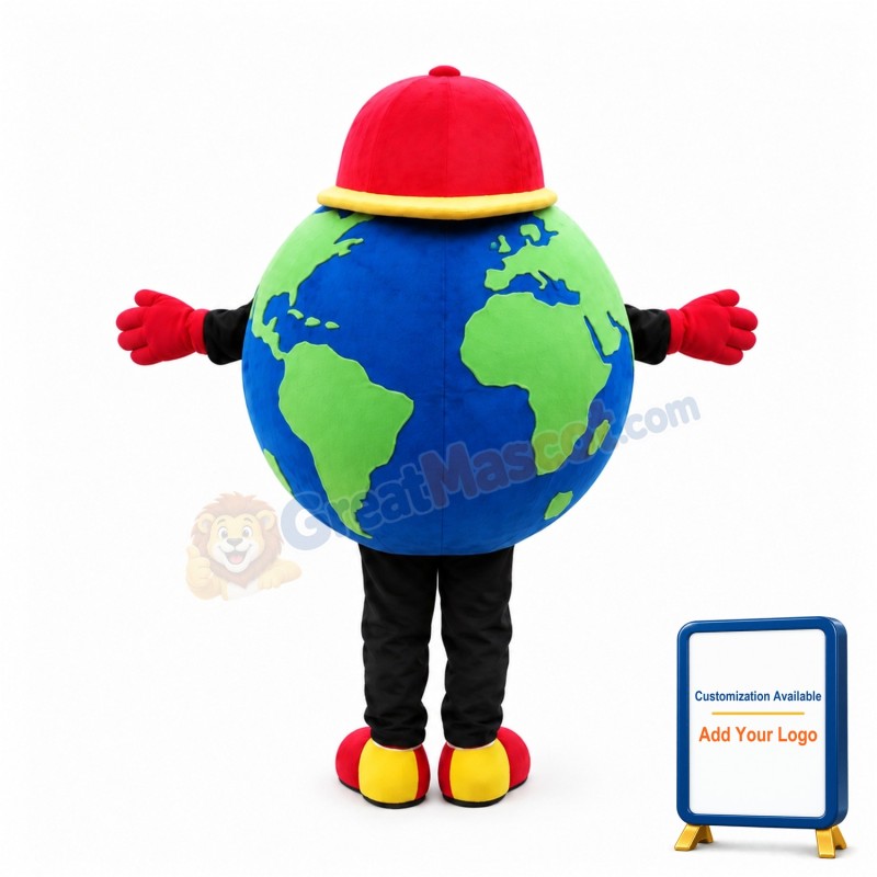 Globe Earth Mascot Costume