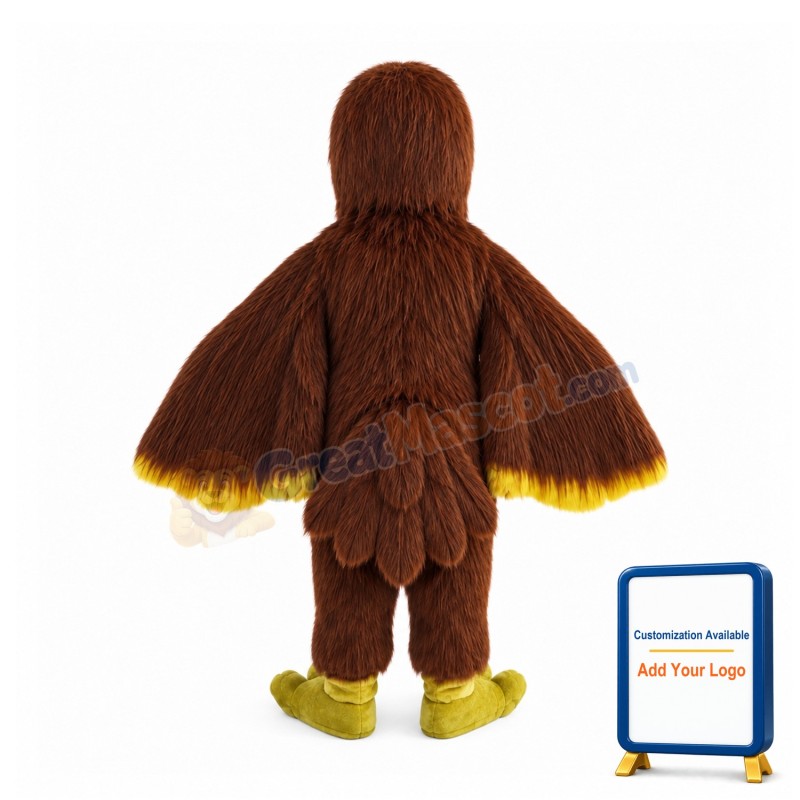Brown Hawk Falcon Mascot Costume