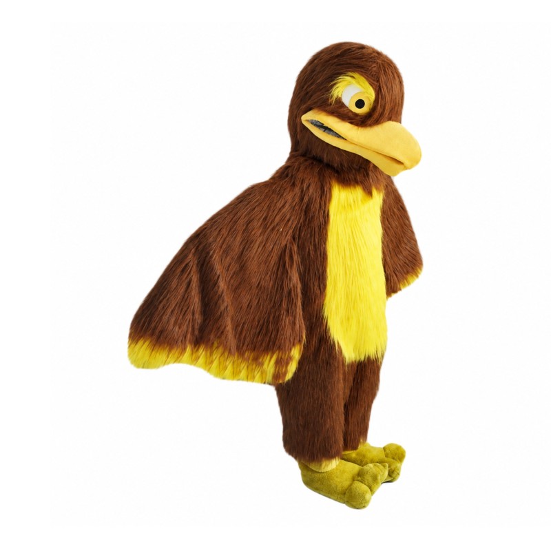 Brown Hawk Falcon Mascot Costume