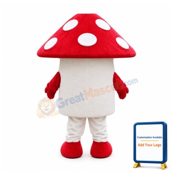 Red Mushroom Mascot Costume