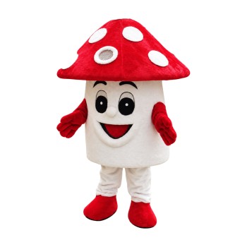 Red Mushroom Mascot Costume