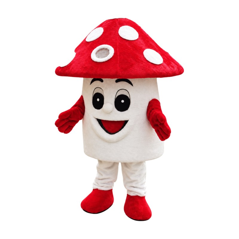Red Mushroom Mascot Costume
