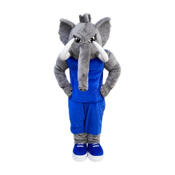 College Power Elephant Mascot Costume