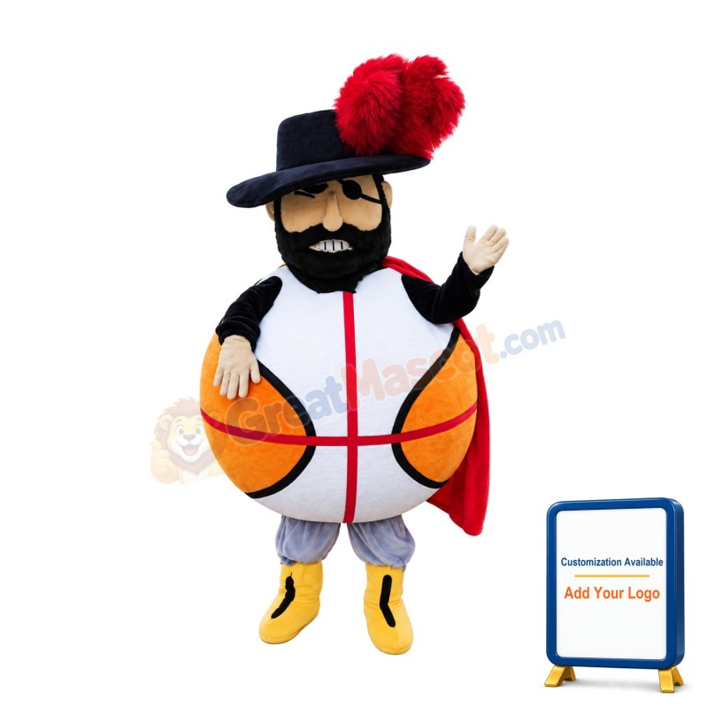 Basketball Pirate Mascot Costume