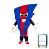 Colorful Lightning Mascot Costume