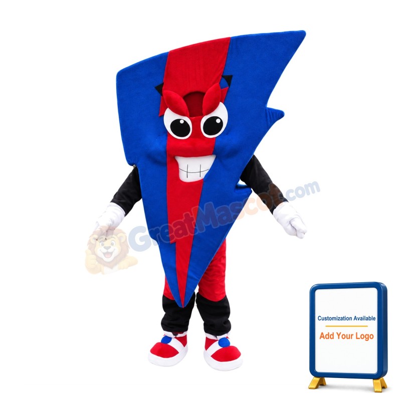 Colorful Lightning Mascot Costume