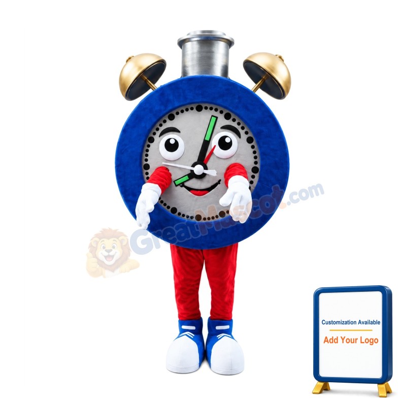 Alarm Clock Mascot Costume