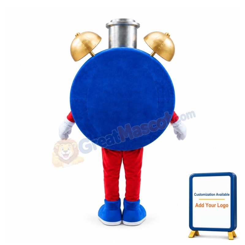 Alarm Clock Mascot Costume