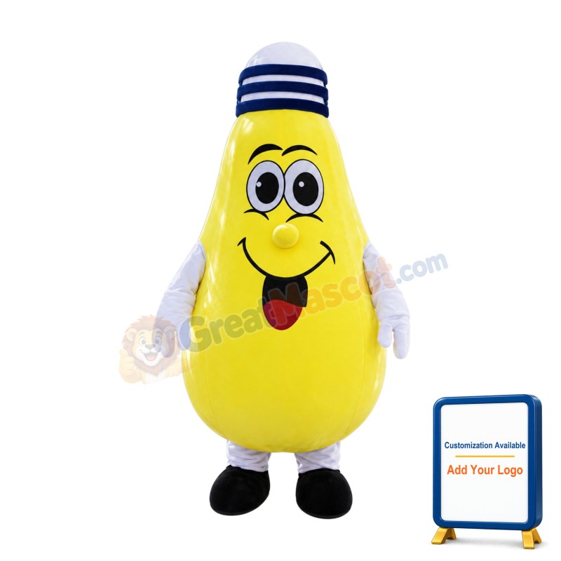 Light Bulb Mascot Costume