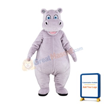Super Cute Hippo Mascot Costume