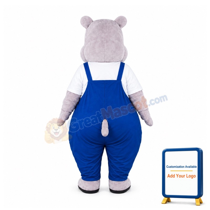 Super Cute Lightweight Hippo Mascot Costume