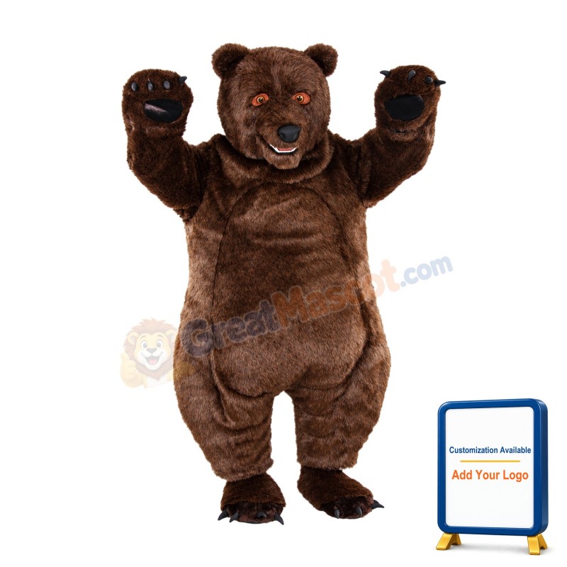Brown Bear Mascot Costume