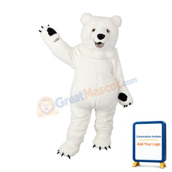 Super Cute Lightweight Polar Bear Mascot Costume