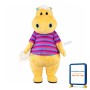 Yellow Hippo Mascot Costume