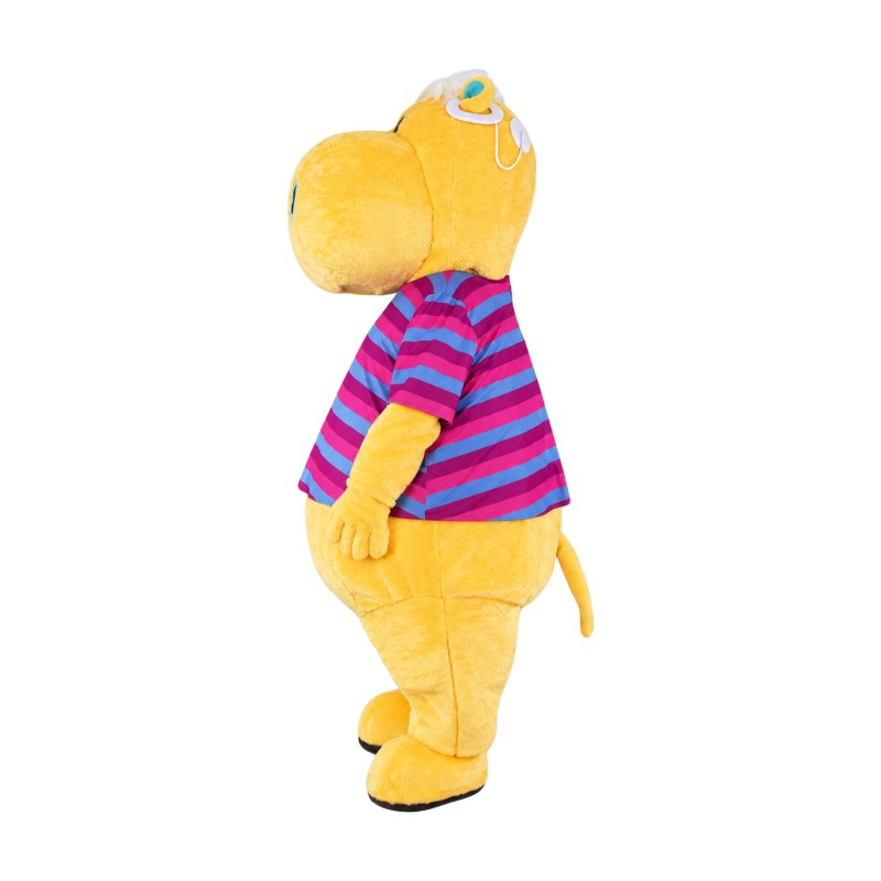 Yellow Hippo Mascot Costume