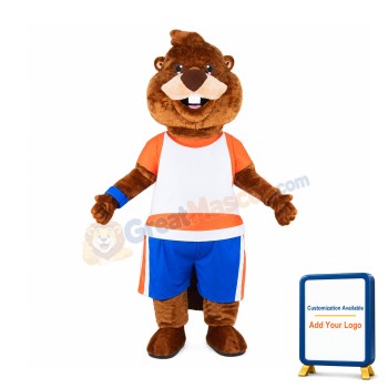 Sport Lightweight Beaver Mascot Costume Free Shipping
