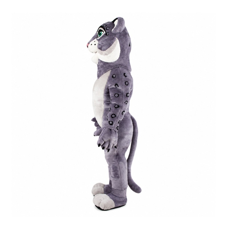 Grey Leopard Mascot Costume