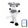 White Moose Mascot Costume