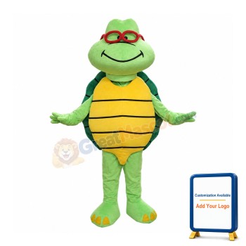 Cheap Green Turtle Custom Mascot Costume