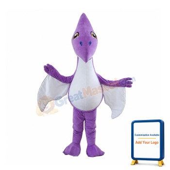 Purple Lightweight Dinosaur Mascot Costume