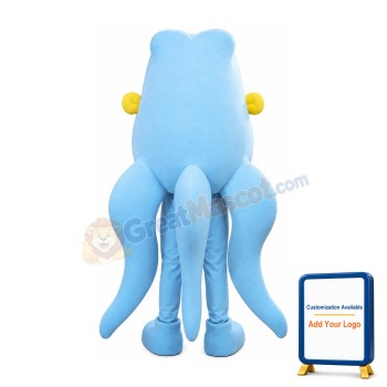Blue Lightweight Octopus Mascot Costume