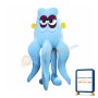 Blue Lightweight Octopus Mascot Costume
