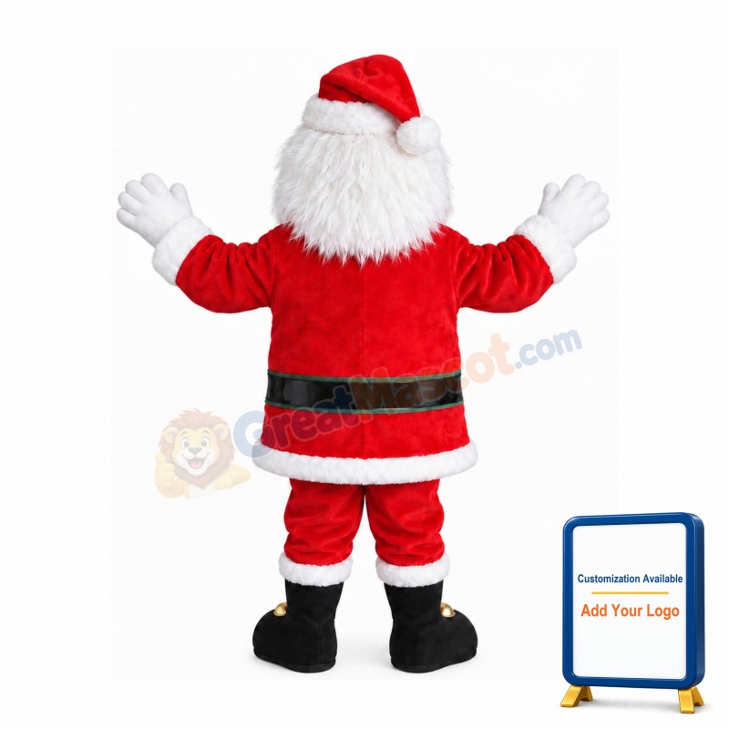 Happy Lightweight Santa Claus Mascot Costume