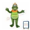 Cute Adult Green Crocodile Mascot Costume