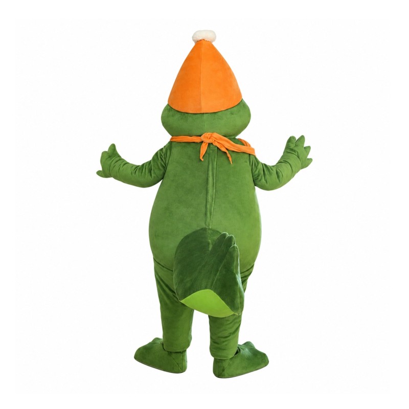 Cute Adult Green Crocodile Mascot Costume
