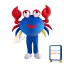 Blue Big Crab Mascot Costume