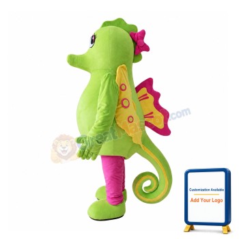 Green Sea Horse Mascot Costume