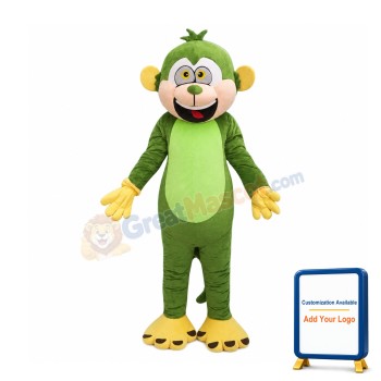 Green Monkey Mascot Costume