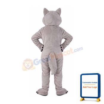 Grey Wolf Mascot Costume