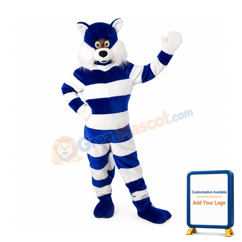 Super Cute Lightweight Blue Cat Mascot Costume