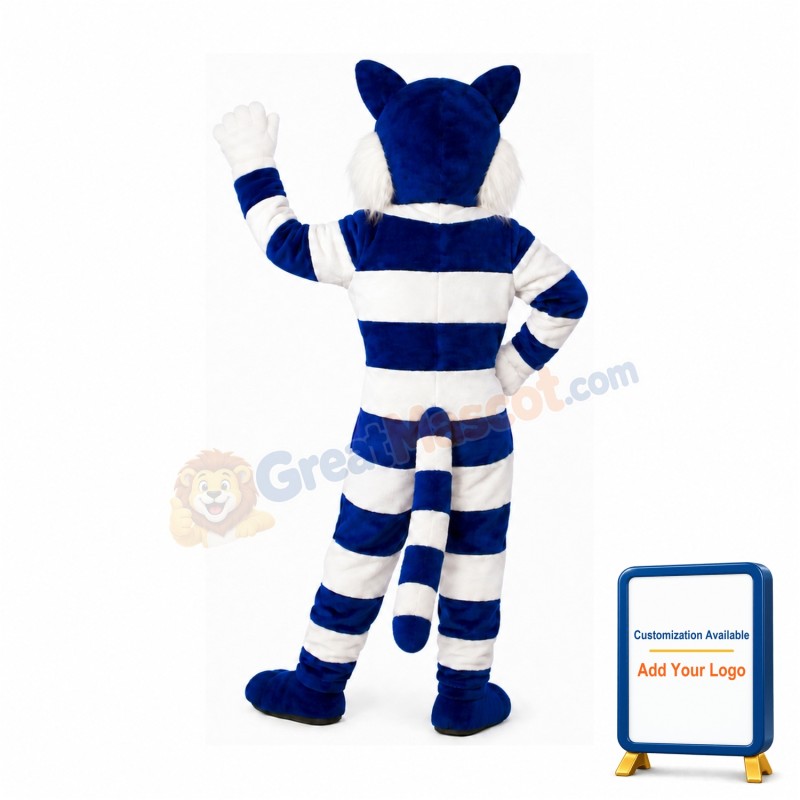 Super Cute Lightweight Blue Cat Mascot Costume
