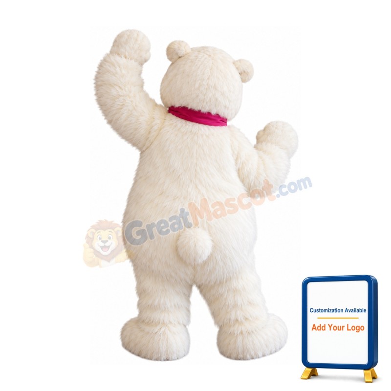 Lightweight Polar Bear Mascot Costume